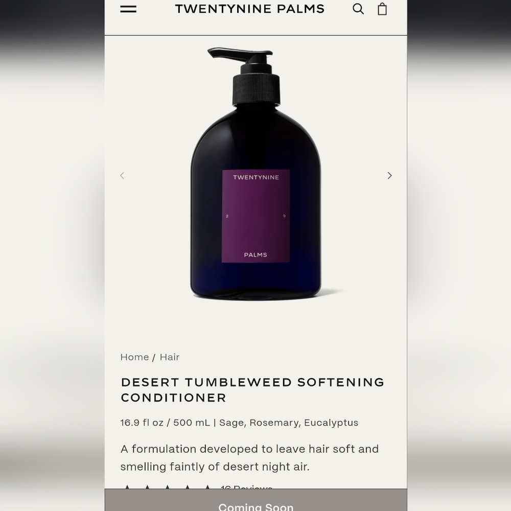 Twentynine Palms Softening Conditioner